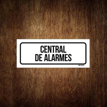 Imagem de Placa De Sinalização Setor - Central De Alarmes (23X9) - Sinalizo