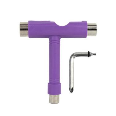 Imagem de Chave Traxart em T 10x13x14mm Para Skate e Longboards DN-184 - Roxa