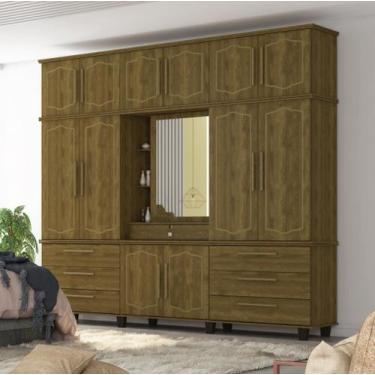 Imagem de Roupeiro / Guarda Roupas / Armário DIAM Triplex com Corrediças Telescó