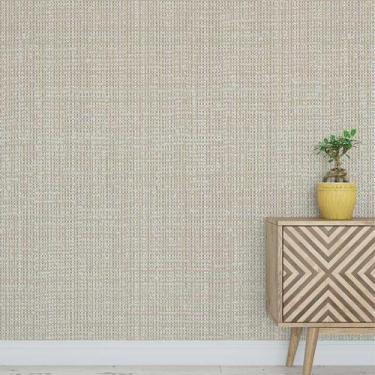 Imagem de Papel De Parede Estilo Tecido Malha Autocolante 2,50 Metros Quarto Sal