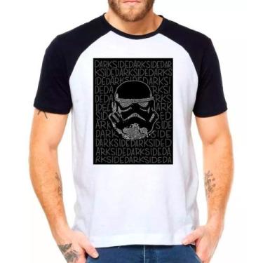 Imagem de Camiseta Masculina Raglan Branca Star Wars 10 - DESIGN CAMISETAS, Pret