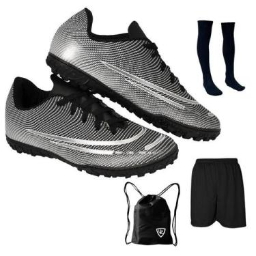 Imagem de Chuteira Society Adulto Juvenil Sosaite Campo Sintético Futebol Nova +