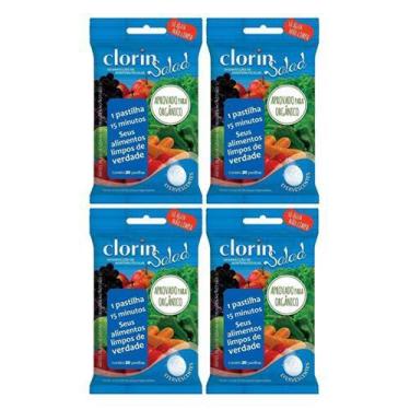 Imagem de Higienizador de Alimentos Orgânicos Clorin Salad 80 Pastilhas com NF, 