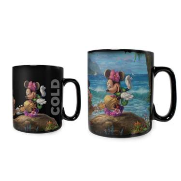 Imagem de Disney – Mickey e Minnie Mouse – Caneca Morphing Mugs com ponta sensível ao calor – Imagem completa revelada quando o líquido quente é adicionado – 473 ml de louça grande, Hawaii, 16OZ