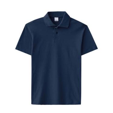 Imagem de Camiseta polo masculina malwee 4425, G, Azul marinho
