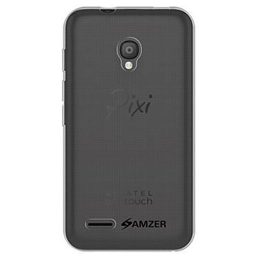 Imagem de AMZER Capa para Alcatel Onetouch Pixi 4 (3,5 polegadas) de gel macio de poliuretano termoplástico para Alcatel Onetouch Pixi 4 (3,5 polegadas) - Embalagem de varejo - Transparente
