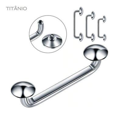 Imagem de Piercing Surface 100% Titânio Chapa - De Castro joias, Prata