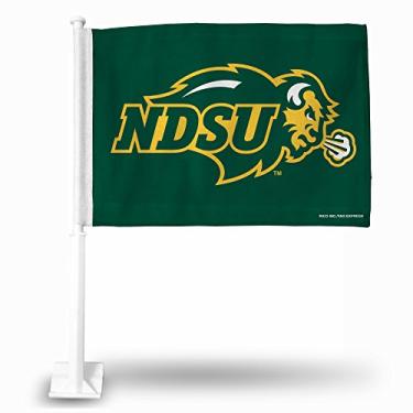 Imagem de Bandeira de carro NCAA North Dakota State Bison com mastro incluído