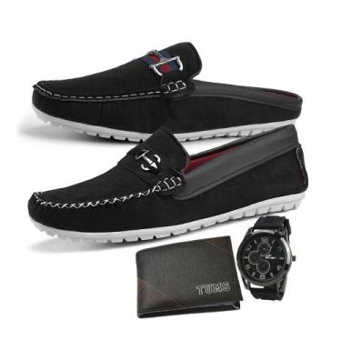 Imagem de  Mocassim e Mule Masculino Original  Kit 2 Pares LA FAIRE  - Preto, 41