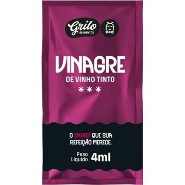 Imagem de Vinagre de vinho tinto grilo sachê 4ml c/ 200 unidades