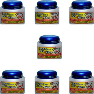 Imagem de Creme para os Pés e Mãos San Jully Com Sebo de Carneiro Pote 240g Kit 