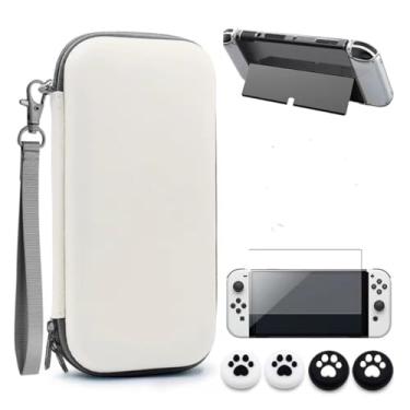 Imagem de Conjunto de acessórios Switch OLED 27 em 1 para Nintendo Switch OLED, kit de acessórios OLED atualizado 2024 com capa protetora OLED, estojo de transporte, protetor de tela OLED e mais (conjunto