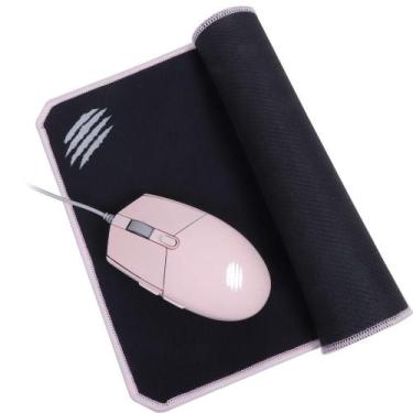Imagem de Kit Gamer Mouse E Mousepad Arya OEX Game MC104 Preto e Rosa