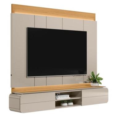 Imagem de Painel Para TV Suspenso 75 Pol 200cm Macau L06 Tauari/Off - Mpozenato,