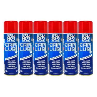 Imagem de Kit 6 Lubrificante Anti Ferrugem Desengripante Multiuso Car Lub 300ml 