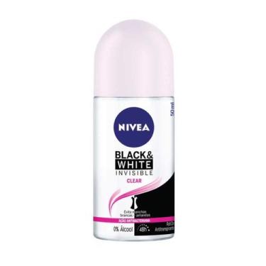 Imagem de Desodorante Feminino Roll-on Invisible Black & White 24h 50ml - Nivea