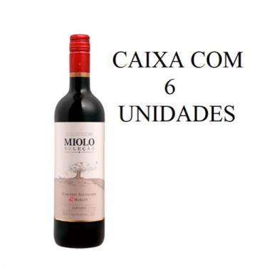 Imagem de Kit 6 Un Vinho Miolo Seleção Cabernet Sauvignon & Merlot 750 ml