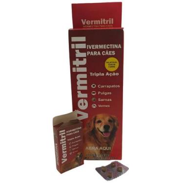 Imagem de Comprimidos Mastigáveis Anti Carrapato, Pulga, Verme e Sarna Vermitril