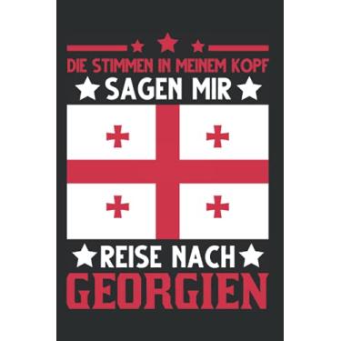 Imagem de Georgien Notizbuch: Georgien Urlaub Spruch Tiflis Reise Geschenk / 6x9 Zoll / 120 karierte Seiten Seiten