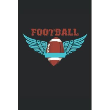 Imagem de Football with blue wings: Dot Grid Jounal ToDo Exercise Book or Diary 6" x 9" (15.24 x 22.86 cm) 120 pages
