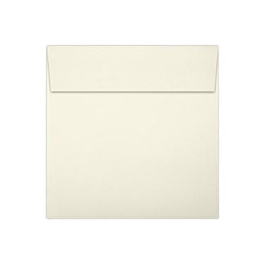 Imagem de LUXPaper Envelopes quadrados para convite | Descasque e pressione | 12,7 cm x 12,7 cm | Natural | 30% reciclado | Texto de 36 kg | 50 Qtd
