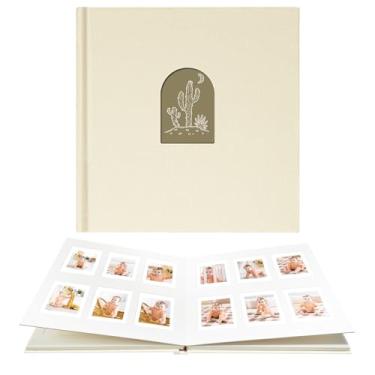 Imagem de Vienrose Mini Álbum de Fotos 120 Bolsos Serve para Câmera Instantânea Mini 12 11 9 8 90 25, Polaroid Snap Pic-300, Filme Kodak Mini 3", Bege