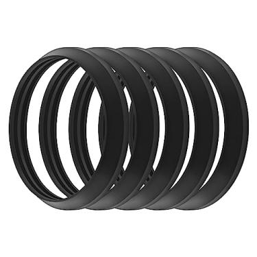 Imagem de ECSiNG 5 peças arruelas de saída de borracha com vedação de compressão para juntas de vedação de 3,8 cm e tubos de descarga de cozinha para jardim e exterior