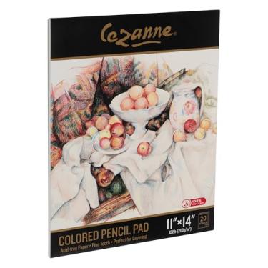 Imagem de Cezanne Blocos de lápis de cor 100% algodão, 11 x 14-20 folhas sem ácido, papel texturizado fino, papel para lápis de cor ideal, papel de 55 kg para lápis de cor, grafite e carvão