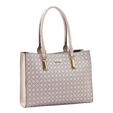 Imagem de Bolsa Feminina Chenson Original Elemento Grafico Ombro 3484841 Bege