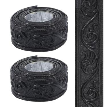 Imagem de CHGCRAFT Moldura de papel de parede autoadesivo para parede com borda de papel de parede autoadesiva, moldagem de papel de parede de espuma para prateleira de parede, forro, cômoda, gaveta, armário,