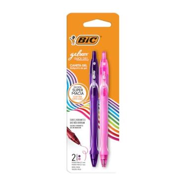 Imagem de BIC, Caneta em Gel, Gelocity, Quick Dry, Ponta Fina, 2 Cores