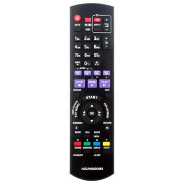 Imagem de Controle remoto de substituição N2QAKB000089 compatível com sistema de som de home theater Panasonic Blu-ray Disc SC-BT735 SA-BT730 SA-BT330 SA-BT230 SA-BT235 SC-BT750 SC-BT730 SC-BT330 SC-BT230