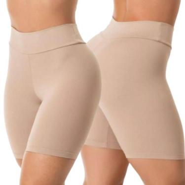 Imagem de Kit 3 Short Anagua Segunda Pele Feminino Cintura Alta Não Marca Cós Al