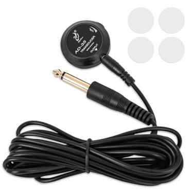 Imagem de MUZTOP Captador De Guitarra Com Controle De Volume, Captador Piezoelétrico, Transdutor De Microfone De Contato, Captador Para Violão, Violino, Bandolim, Ukulele, Banjo, Violoncelo, Kalimba, Harpa E