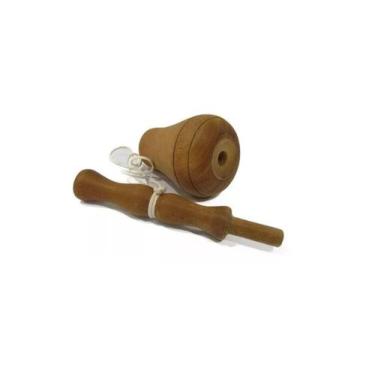 Imagem de Bilboque Sino Produto Artesanal Brincadeira Antiga - Casa Nobre