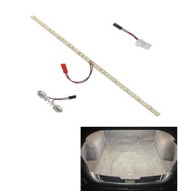 Imagem de Fita de LED BMTxms para interior de carro, luz de porta-malas de LED SMD 2835 de 30,5 cm, super brilho, branco frio, ajuste universal para área de carga de porta-malas de carro