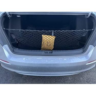 Imagem de Rede de carga de malha elástica estilo envelope automotivo para Subaru Legacy 2020-2022 - Organizador de porta-malas e armazenamento premium - Rede de bagagem para Sedan - Organizador de carro para Subaru Legacy