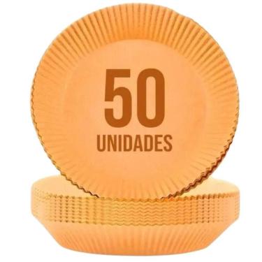 Imagem de Kit Forro Antiaderente Para Airfryer 50 Unidades Prático, Durável E Econômico