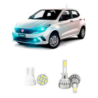 Imagem de Lampada Led Farol Baixo Fiat Argo 2017 A 2022 20000lm - V10, Branco