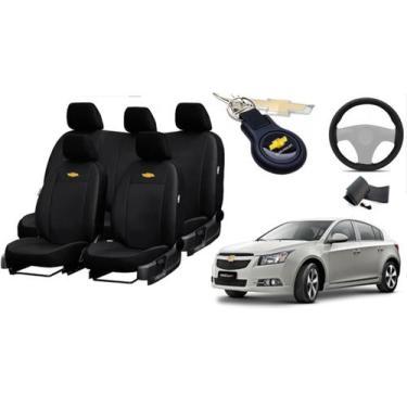 Imagem de Kit de Capas de Couro Premium para Cruze 2015 - Couro Impermeável + Ch
