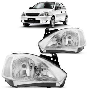 Imagem de Farol chevrolet corsa montana 2003 á 2007 cromado manual - TYC, Direit