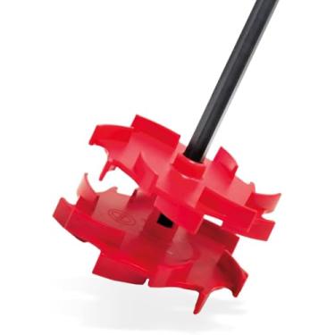 Imagem de Nivilli Conjunto de dissolvedor torcido, misturador, agitador/haste de agitação para brocas e chaves de fenda sem fio. Resina epóxi, enchimento, misturador de tinta, mistura sem bolhas. Haste de 500