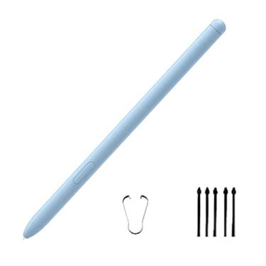 Imagem de Substituição de caneta Galaxy Tab S6 Lite para Samsung Galaxy Tab S6 Lite S caneta Stylus + 5 pontas azul claro
