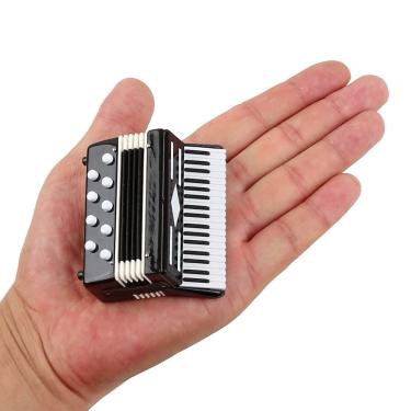 Imagem de Acordeão em miniatura Seawoo Dselvgvu com capa Replica Black 7c