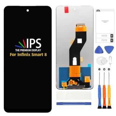 Imagem de A-MIND Substituição de tela OEM para Infinix Smart 8 16.8 cm Original LCD Display Touch Digitalizador Assembléia com Kit de Ferramentas de Reparo Painel Frontal Completo Kit de Reparo X6525, X6525D