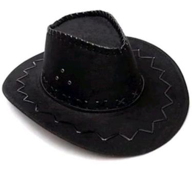 Imagem de Chapéu De Cowboy unissex estilo Camurça Com Abam custura externa robus