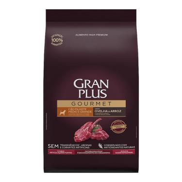 Imagem de Ração Gran Plus Gourmet para Cães Filhotes Med/Gd. Ovelha e Arroz - 15 kg