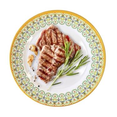 Imagem de Prato Raso De Melamina Decorado na Borda 23cm Restaurantes