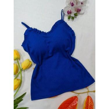 Imagem de modas regata canelada - NoBrand, Azulroyal, G