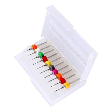 Imagem de 10 Peças Mini Brocas de Torção de Carboneto Micro Pino Torno Broca de Mão 0.3-1.2mm Com Grande Espaço de Descarga de Sucatas para Broca Artesanal